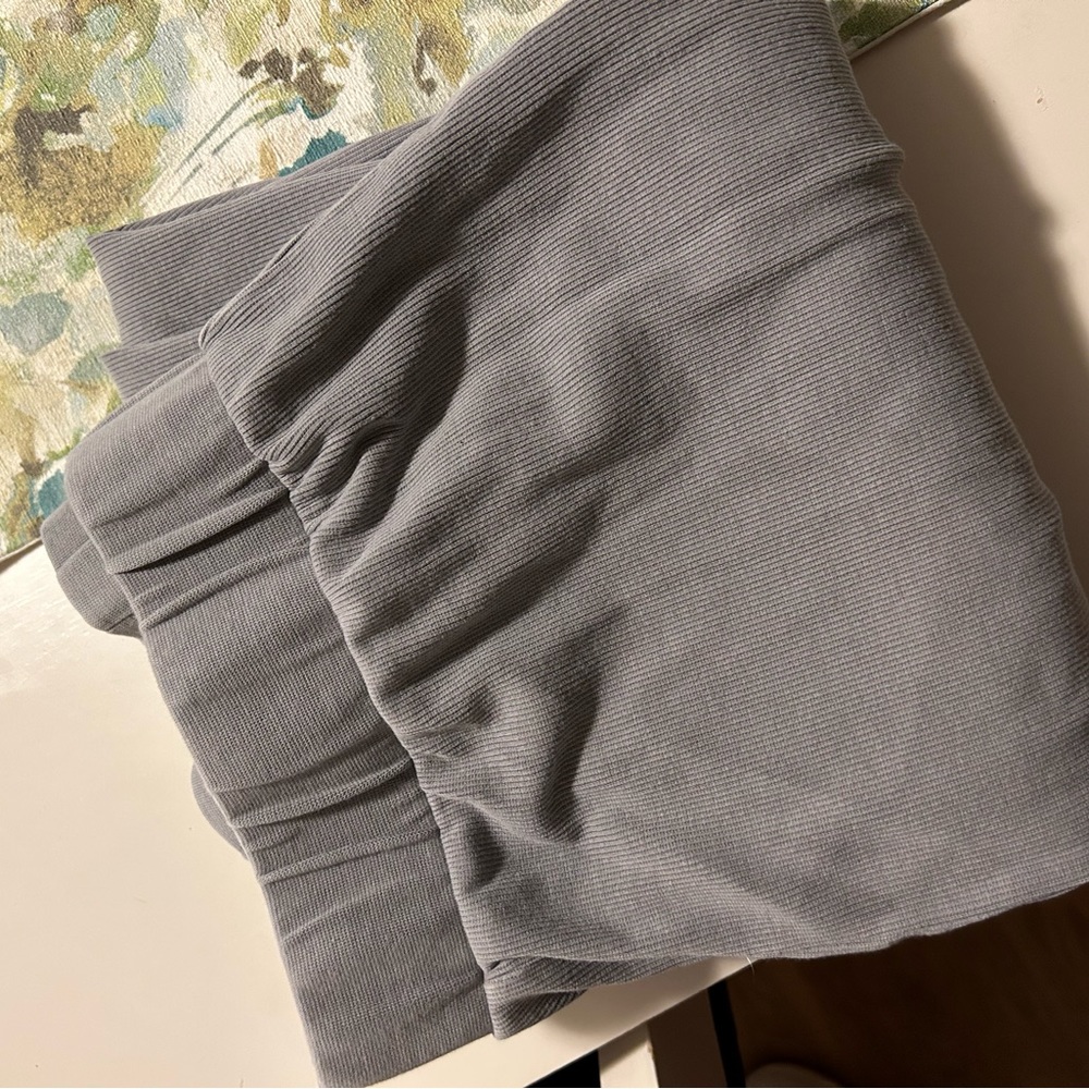 Fashion Nova gray ribbed joggers